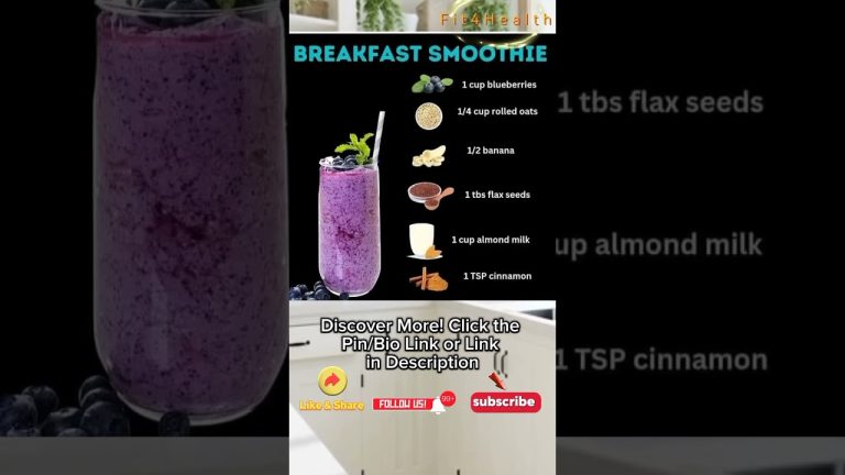 Best Fat-Burning Breakfast Smoothie Recipes to Fuel Your Weight Loss | Burning Fat Drink #Shorts
