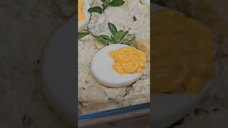 The best delicious creamy potato salad with neck, pork ribs and bbq chicken