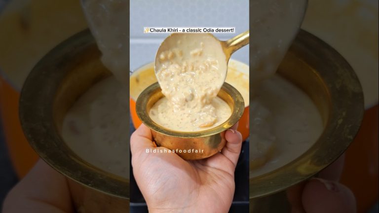 ❤️🤌Must-try! Odia dessert | Chaula khiri recipe | Indian rice pudding #shorts
