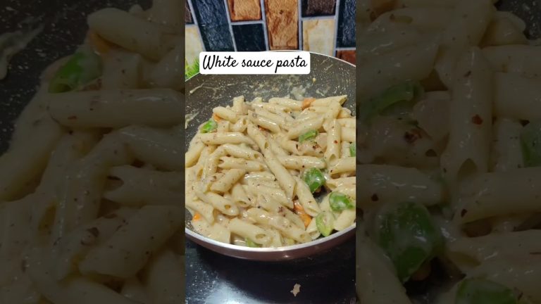 White Sauce Pasta Recipe || How to make White Saude Pasta #short