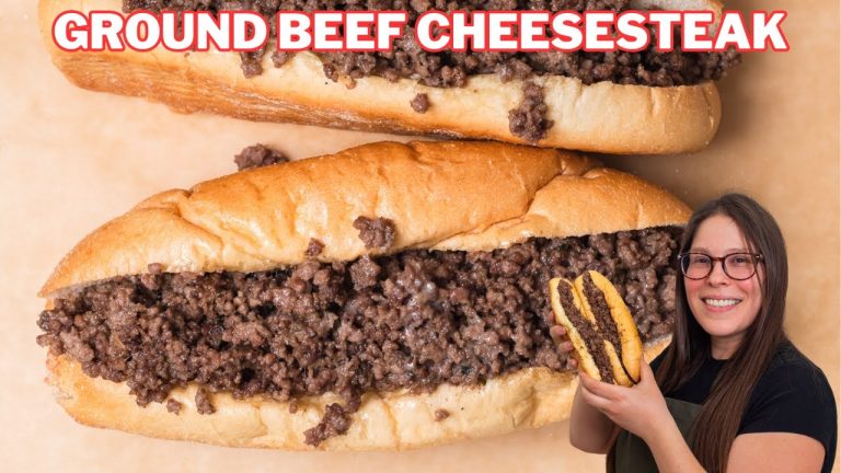 Make the Best Ground Beef Cheesesteak –  easy one pan recipe