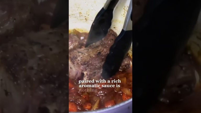 Fall-Off-The-Bone Oven Braised Beef Short Ribs #cooking #shortribs #dinnerrecipe