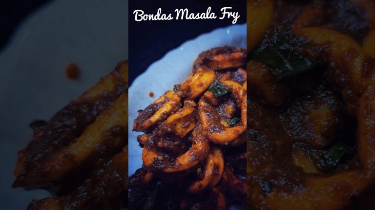 Bondas Masala Fry | Easy Spicy Squid Fry #shorts
