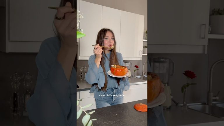 Lasagnes aux champignons DANS des potimarrons ! (RECETTE en description)