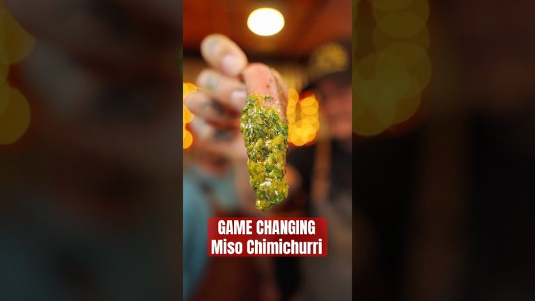 “Game Changing” Miso Chimi w/ Flat Iron steak #misochimi #miso #chimichurri #steak #tftibbq #406bbq