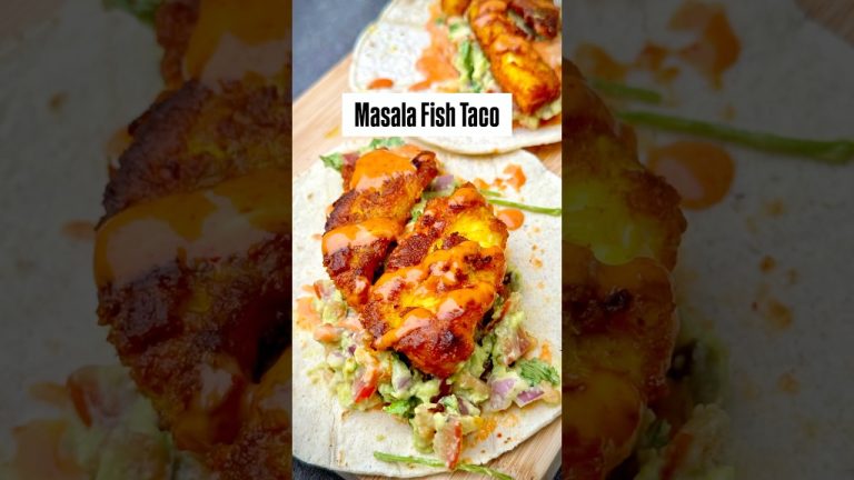 🌮 Masala Fish Taco 🌮 #food #recipe #quickrecipes #homemade #shorts #tacos #fish #seafood
