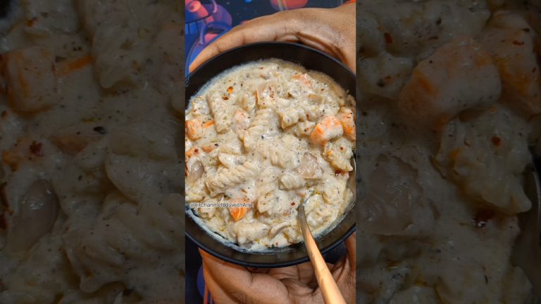 White Sauce Pasta Recipe | Easy And Simple Pasta Recipes #youtubeshorts #shorts #viralshorts