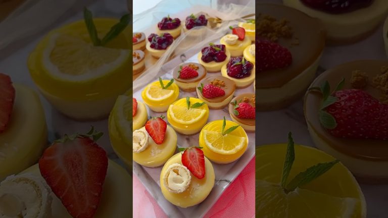 Easy Mini CheeseCake Recipe at home #recipe #shortvideo