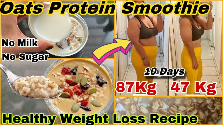 High Protein Oats Smoothie for Weight Loss | Oats Breakfast Smoothie Recipe for weight Loss #oats