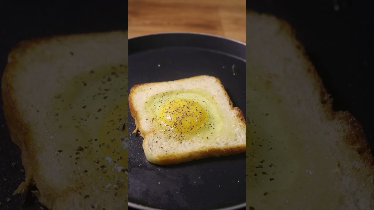 Half Fried Egg With Bread | quick & easy breakfast #egg #sandwich #breakfast
