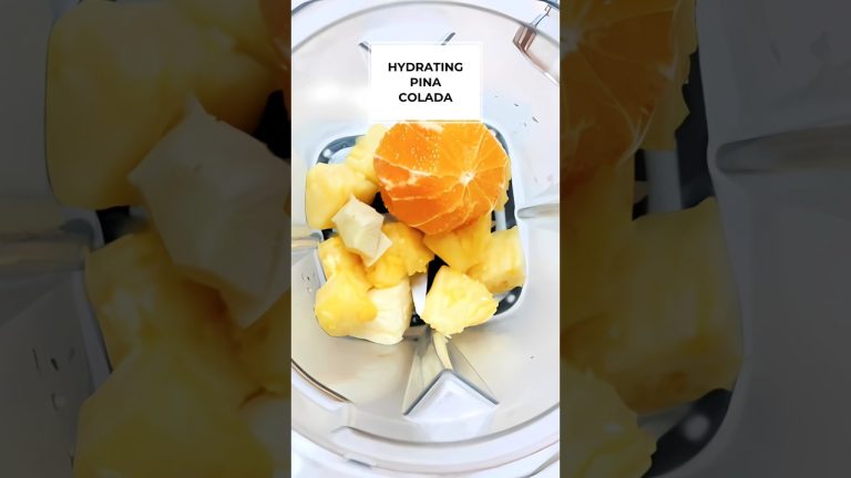 🍍Pina Colada🥥 Only 4 ingredients! #shorts  #recipe  #foodie