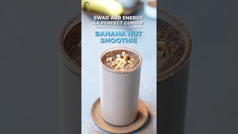 Craving a smoothie that hits all the right notes? Then you must try the 'Banana Nut Smoothie'! 👆💛