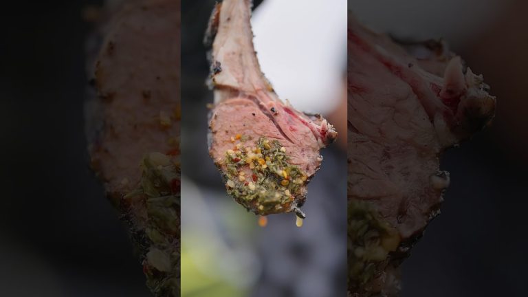 Lamb Racks on Racks on Racks #lambrack  #lamb #chimichurri #weberkettle #bbq #tftibbq