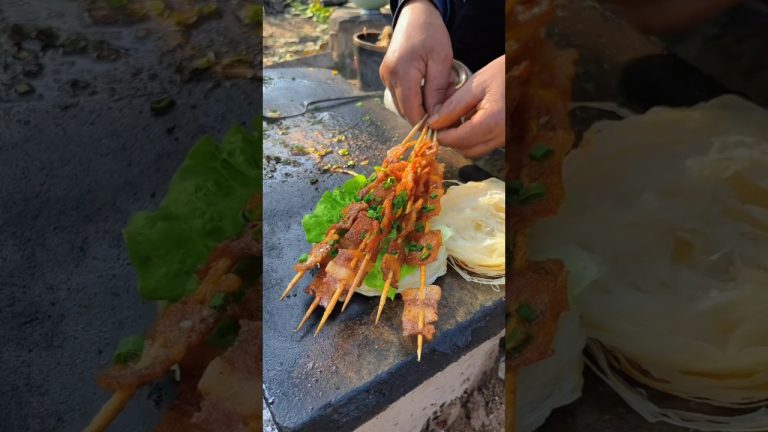 Chinese burger Slate Grilled Meat