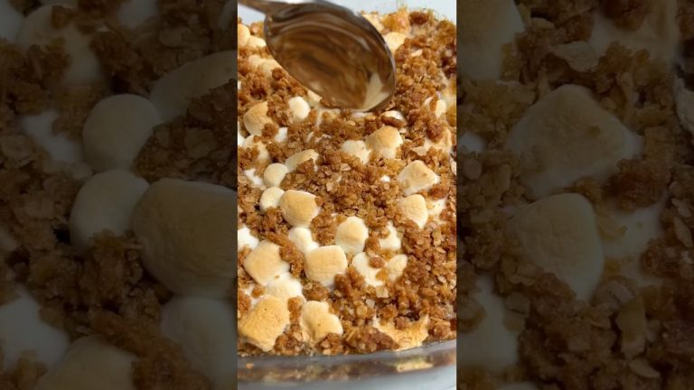 Southern Sweet Potato Casserole with Marshmallows! #recipe #shorts #thanksgiving