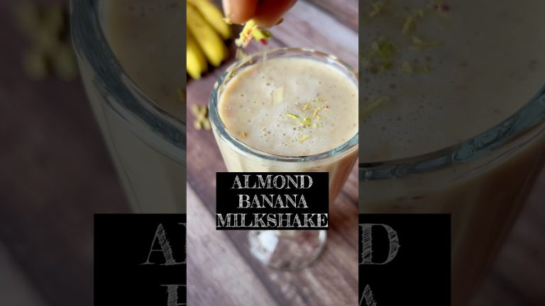 Quick best Almond Banana healthy shorts drink recipe #shorts #trending #latest #viralvideo #recipe