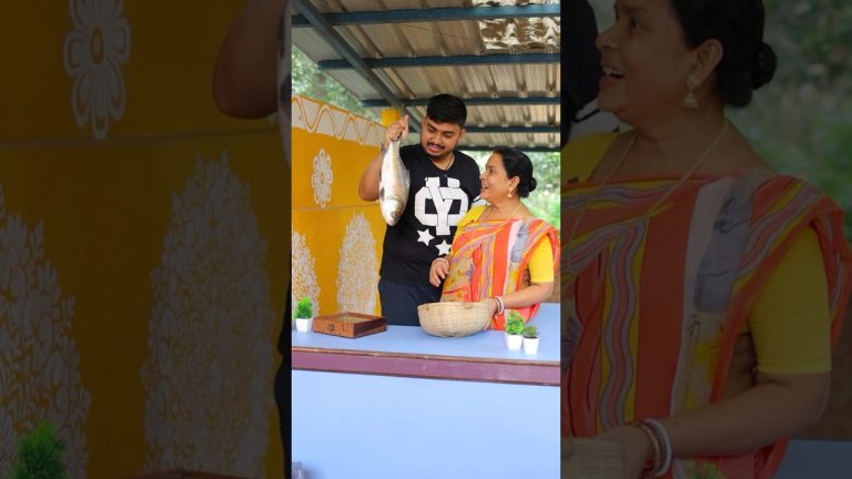 মটরশুটি কাতলা | Katla Fish With Green peas Curry Recipe #shorts #fish #fishing #chaatrecipe