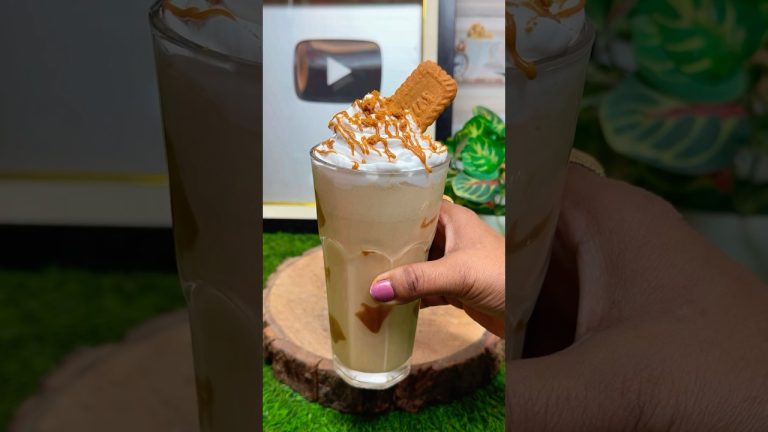 Day 1 of 7 days shakes challenge | Biscoff shake 😍😍❤️❤️… #shorts #biscoffshake #kalpanaskitchen