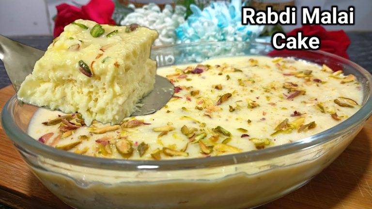 Instant Rabdi Malai Cake | Quick and Easy Dessert Recipe | Bread Malai Cake | Bread Dessert Recipe