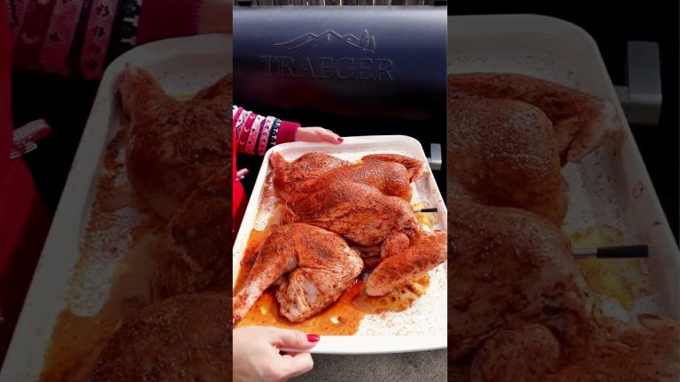 Traeger Smoked Spatchcock Turkey for Thanksgiving