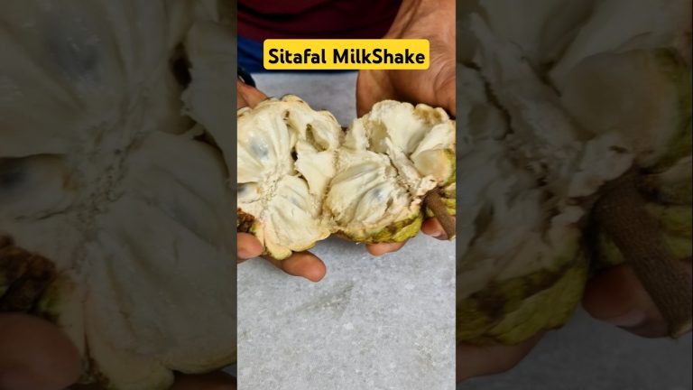 Sitafal Milk Shake #shorts #ytshorts #youtubeshorts #custardapplemilkshake #asmr #sugarapple