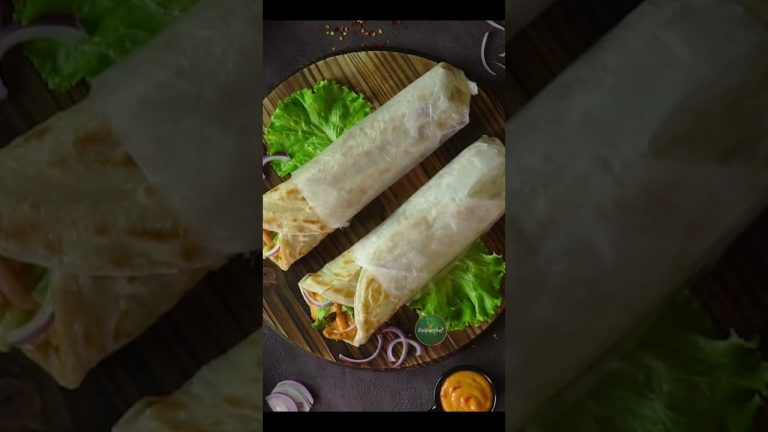 Paratha Roll with Dynamite Sauce #shorts