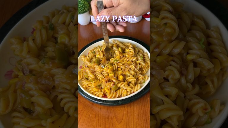 Lazy Pasta Recipe | quick & easy Pasta Recipe | #pasta #recipe #shorts