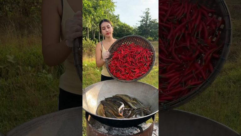 Fish stir-fry with chili cook recipe #cooking #food #recipe #shorts #shortvideo