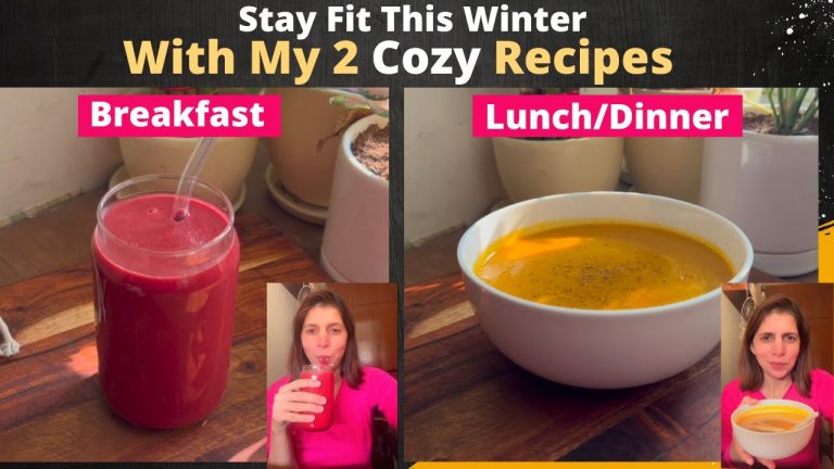 2 Healthy Winter Recipes | Beetroot & Carrot Smoothie + Creamy Soup | No Dairy | Weight Loss & Detox