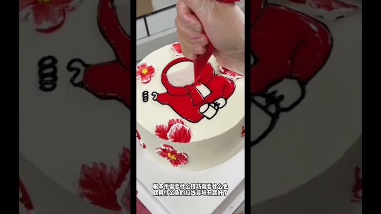 সুন্দর একটি কেক ডিজাইন#cake #food #birthday #happybirthday #cakedecorating #chocolate #baking