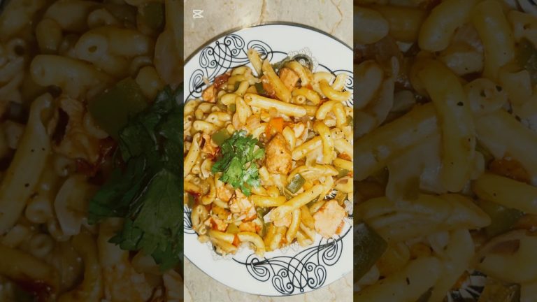Macaroni Recipe – Pasta Recipe – chicken and vegetables macaroni pasta #anumcuisine #recipe #fypシ゚