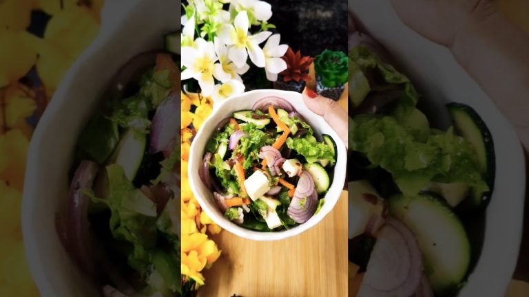 Kya salad🥬🥗 bhi etna tasty ho sakta hai 😍🤩 How to make Greek Salad at Home #shorts #foodiefoodvibes