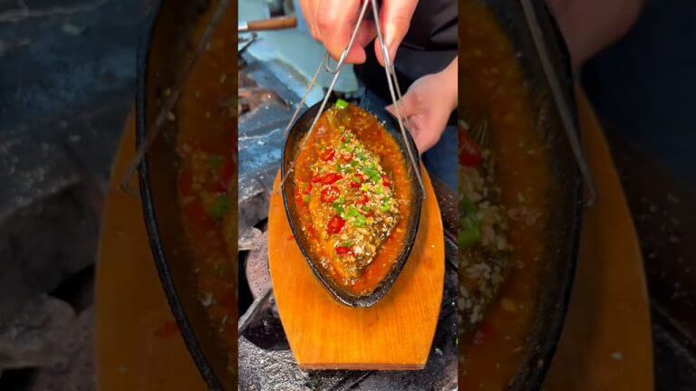 Fish recipe ~ mini wood toy – woodworking art skill / wood / hand craft / #shorts #cooking #recipe