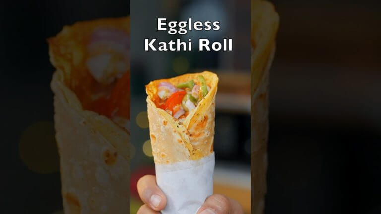 EGGLESS Kathi Roll 100% Veg #bharatzkitchen #food #recipe #cooking