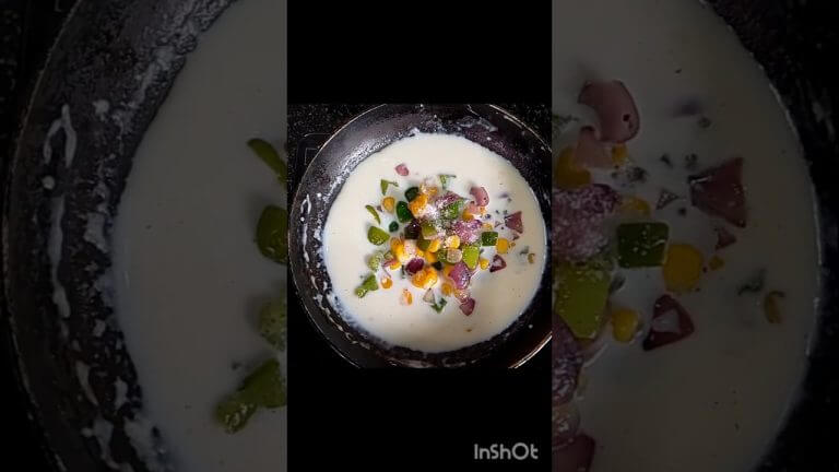 Creamy  creamy white sauce pasta recipe in 10 min # shorts# food shorts#viralshots@RRRecipes