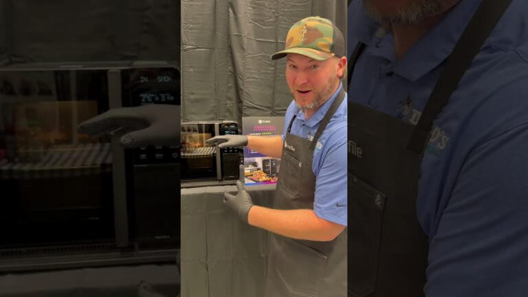 GE Profile Indoor Smoker Demo at Lowe’s! #cooking