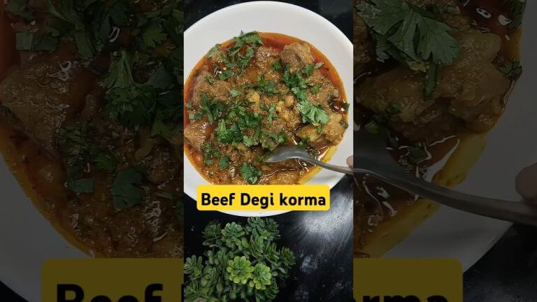 Degi beef Korma | gosht shorba recipe | eid special #shorts #youtubeshorts #beefkorma