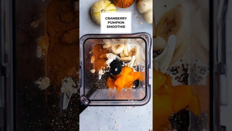 Healthy Pumpkin Smoothie Recipe | cranberry pumpkin smoothie #short #smoothierecipes