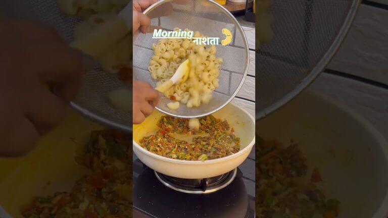 Quick 10 Minutes Desi Macroni #shorts #youtubeshorts #food #macroni