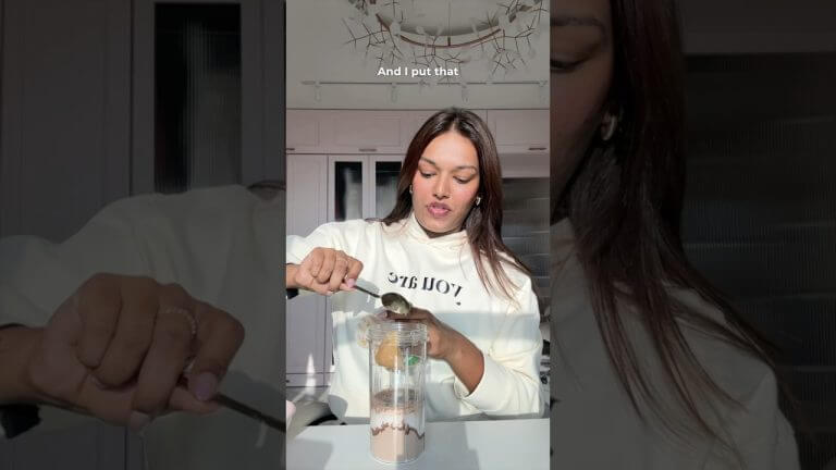 My HAIRFALL reduced 90% with this Protein Smoothie Recipe!😍 Fills all deficits in the body! #shorts