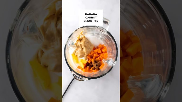Healthy Breakfast For Weight Loss: Banana Carrot Weight Loss Smoothie #short