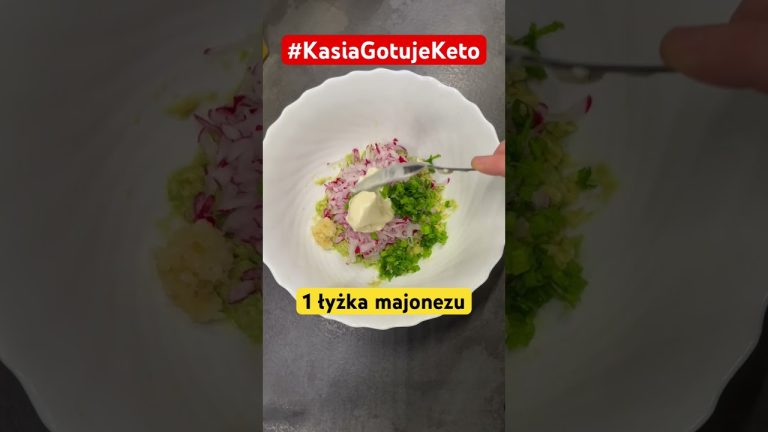 #Kasia Gotuje Keto – Pasta z awokado i rzodkiewek #shorts #kasiagotujeketo