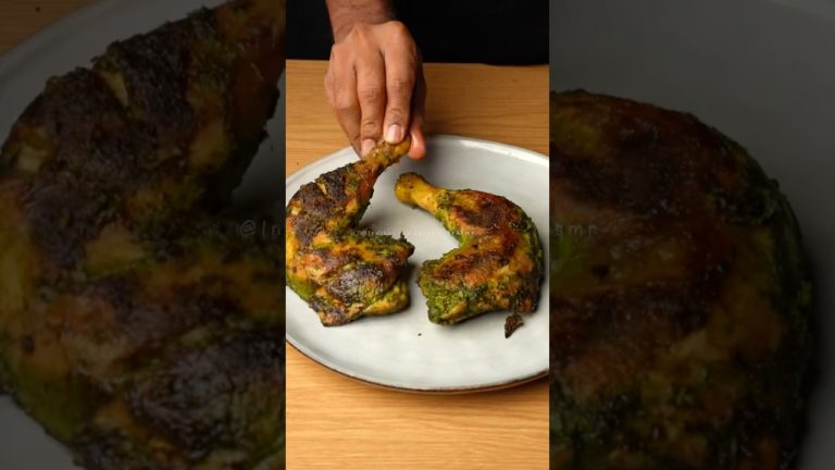 Hariyali Chicken asmr cooking #shorts #food