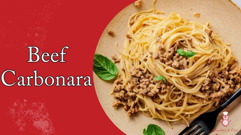 Beef Carbonara Pasta Recipe