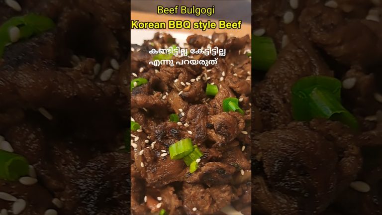Beef Bulgogi | Korean BBQ style Beef |Bulgogi #food | #Shorts | #youtubeshorts #recipe