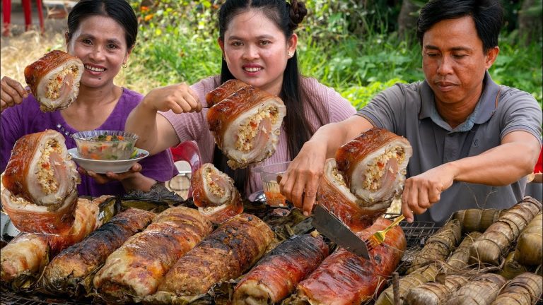 New Food Generation: Cooking Wrapped Pork Belly with Mung Bean for the Perfect Crunch!