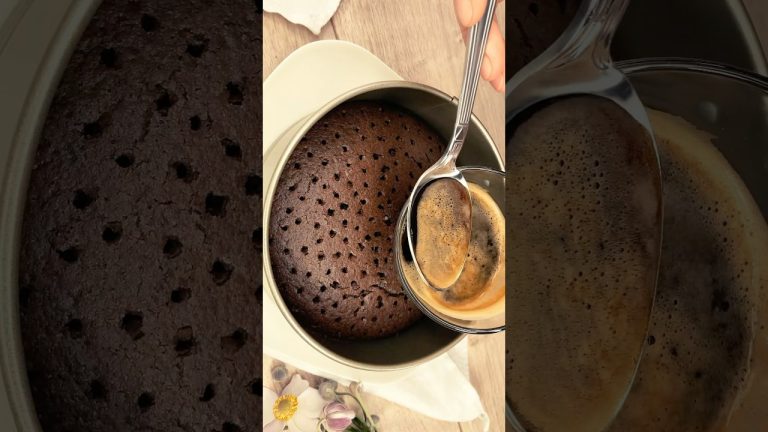 Mix Coffee + Cocoa! Chocolate Cake Trick Recipe #coffeecakerecipe #chocolatecake #chocolatedessert