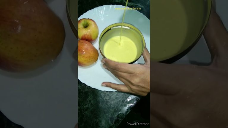 Easy and quick dessert recipe| Apple custurd recipe| youtube shorts | shorts