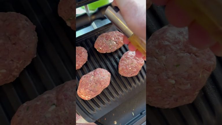 Frikadelle im OptiGrill vs Heißluftfritteuse – Werbung