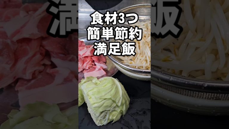 もやしキャベツ豚こま簡単すげぇうめえ中華丼ワンパン節約おかずレシピ